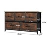 FONTOI Decorative Storage Cabinets, Contemporary Storage Cabinet, Perfect for Storing Essentials in Style, Brown, 39.4"*11.81"*21.85" - 4 of 4