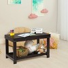 Tangkula Patented Wood Kids Activity Play Table Block Table Multifunction W/Storage - 3 of 4