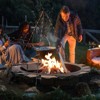 VEVOR Fire Pit Ring, Fire Pit Insert with Barbecue Fire Ring, 40-In Outer/36-In Inner Diameter, 8.5in Height, for Outdoor Camping, Bonfires, Black - 2 of 4