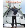 VEVOR SUV Tent for Camping, 8FT L x 8FT W, Waterproof PU2000mm Spacious Double Layer Design for 5-8 Person, SUV Camping Tent with Mesh Windows,Gray - 4 of 4
