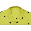 LA LEELA Men's Hawaiian Shirts Solid Beach Shirts Casual Short Sleeve Button Down Collared Shirt Men - 4 of 4