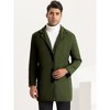 Lars Amadeus Men's Notched Lapel Single Breasted Formal Long Coat - 2 of 4