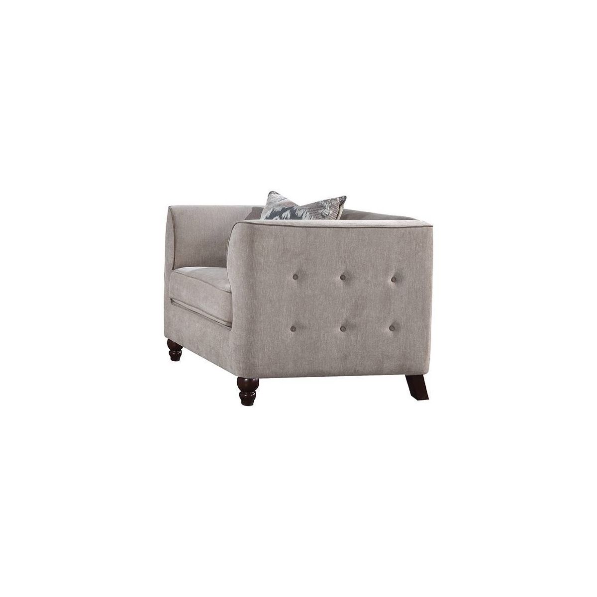 Acme Furniture 36" Cyndi Sofa Tan Velvet - thumbnail 7