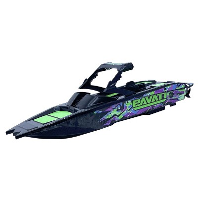 Hyper Nano RC Pavati Wakeboard Boat - Black with Purple Graphics