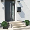 HOMCOM Artificial Boxwood Topiary Trees, Set of 2 Potted Indoor Outdoor Fake Plants for Home Office & Living Room Decor - 3 of 4