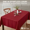 HLC.ME Lincoln Stripe Fabric Tablecloth, Advanced Water, Fade, Stain, and Wrinkle Resistance - 2 of 4