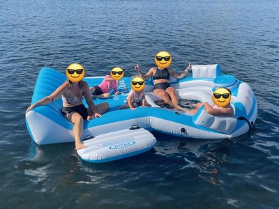 Intex inflatable relaxation island raft with backrests 2024 and cooler