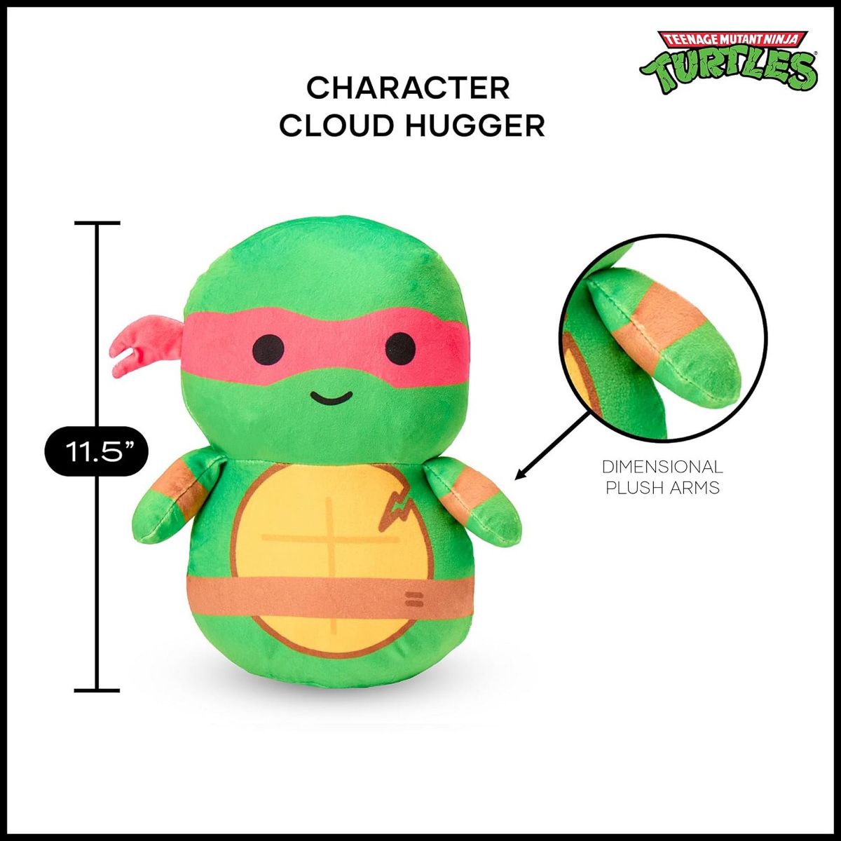 Nickelodeon Teenage Mutant Ninja Turtles Cloud Hugger PiIlow 11.5 Inches - thumbnail 5