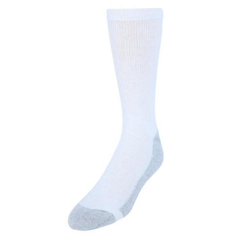 Hanes Men's Big And Tall Cushion Crew Socks (6 Pack) : Target