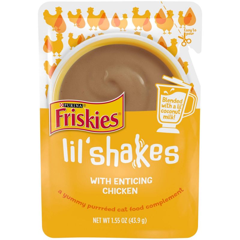Friskies Lil&#39; Shakes Chicken Wet Cat Food - 1.55oz, 1 of 7