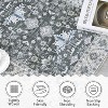 Acekool 4x6 Washable Vintage Rug - Boho Floral Non-Slip Indoor Carpet for Bedroom & Kitchen - 4 of 4