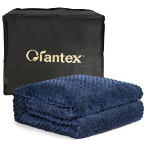 Costway 20lbs Weighted Blanket Removable Super Soft Crystal Cover w/ Glass Bead 60''x80'' - 1 of 4