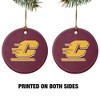Central Michigan University Logo Porcelain Holiday Christmas Tree Ornament - 2 of 4