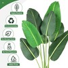 Artificial Bird of Paradise Plant, Fake Palm Tree for Indoor Outdoor Modern Decor Faux Plants for Home Office Perfect Housewarming Gift - 3 of 4