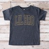 The Juniper Shop Lil Bro Varsity Outline Toddler Short Sleeve Tee - 2T - Charcoal - 2 of 4
