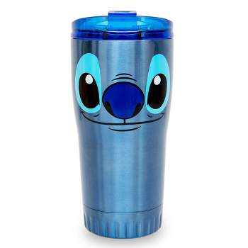 Silver Buffalo Disney Lilo & Stitch Double-Walled Stainless Steel Tumbler | Holds 20 Ounces