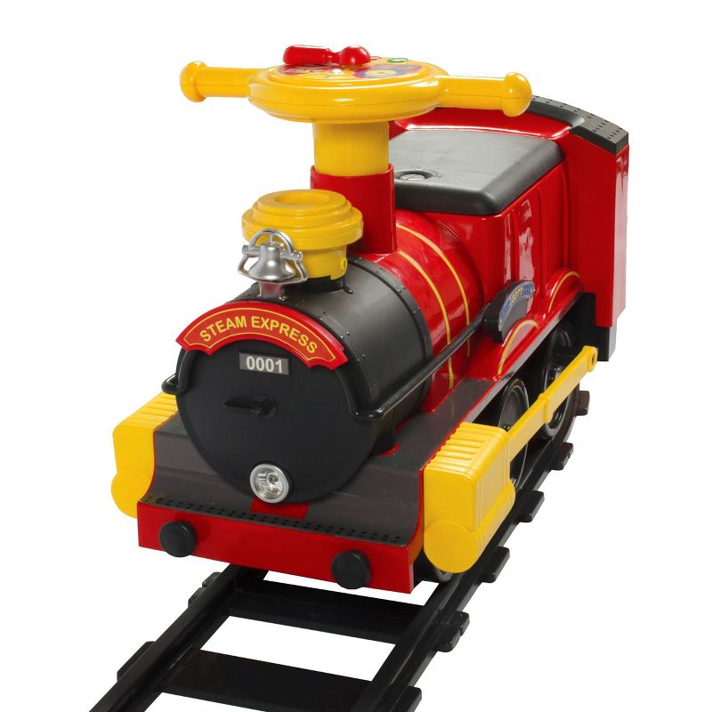 Rollplay 6V Steam Train Powered Ride-On - Red/Black/Yellow, 1 of 16