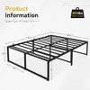 Metal Platform Bed Frame, Heavy Duty Strong Support Slat Full Size Bed, No Box Spring Needed, Under Bed Storage - 4 of 4
