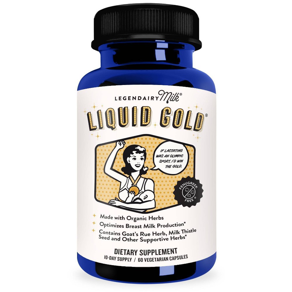 ((BB: 09/2026)) Legendairy Milk Liquid Gold  Lactation Supplement for Milk Production  60 Count