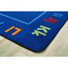 Carpets for Kids PLUS Alphabet Value Learning Rug 7' 6" x 12' Rectangle, Blue - 2 of 4