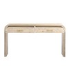 YOOCOZZ MDF Silhouette Console Table with Two Top Drawers and Open Style,Unique Retro - 4 of 4
