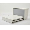 NicBex Queen Size Murphy Bed 78.25" Wooden Frame Morden Hideaway Wall Bed with Top Shelf and 1 Spacious Drawer for Apartment - 4 of 4