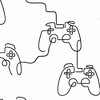 NEXT Gamer Doodle Black & White Wallpaper - 4 of 4