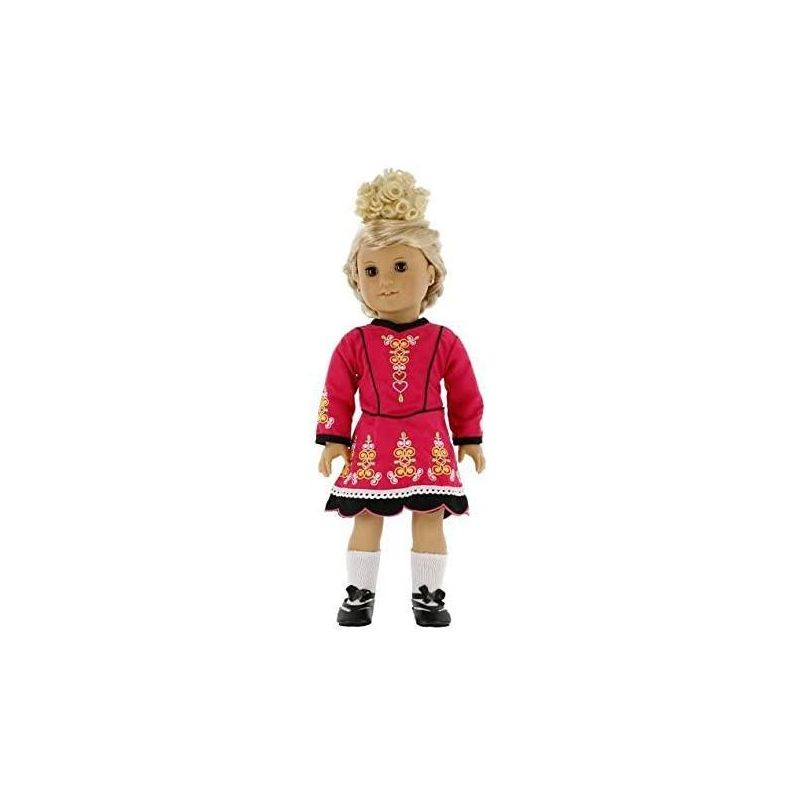 Dress Along Dolly Irish Step Dancing Outfit for American Girl Doll, Blonde Wig, 3 of 4