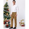 INSPIRE CHIC Men's Casual Striped Slim Fit Color Block Business Pants - 4 of 4
