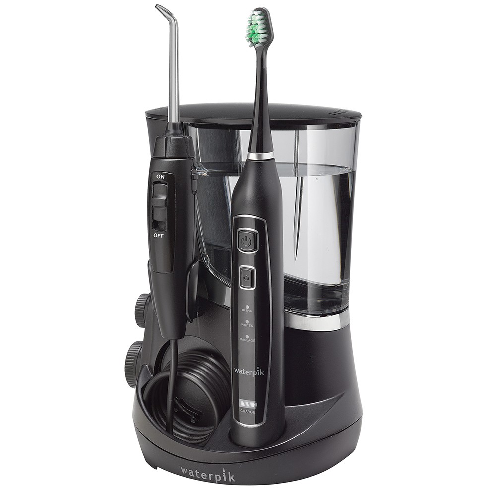 Waterpik Complete Care 5.0 Water Flosser + Sonic Toothbrush Black