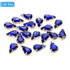 Unique Bargains Glass Craft Embellishments Flat Back Four Claws Teardrop Gems 20 Pcs - 3 of 4