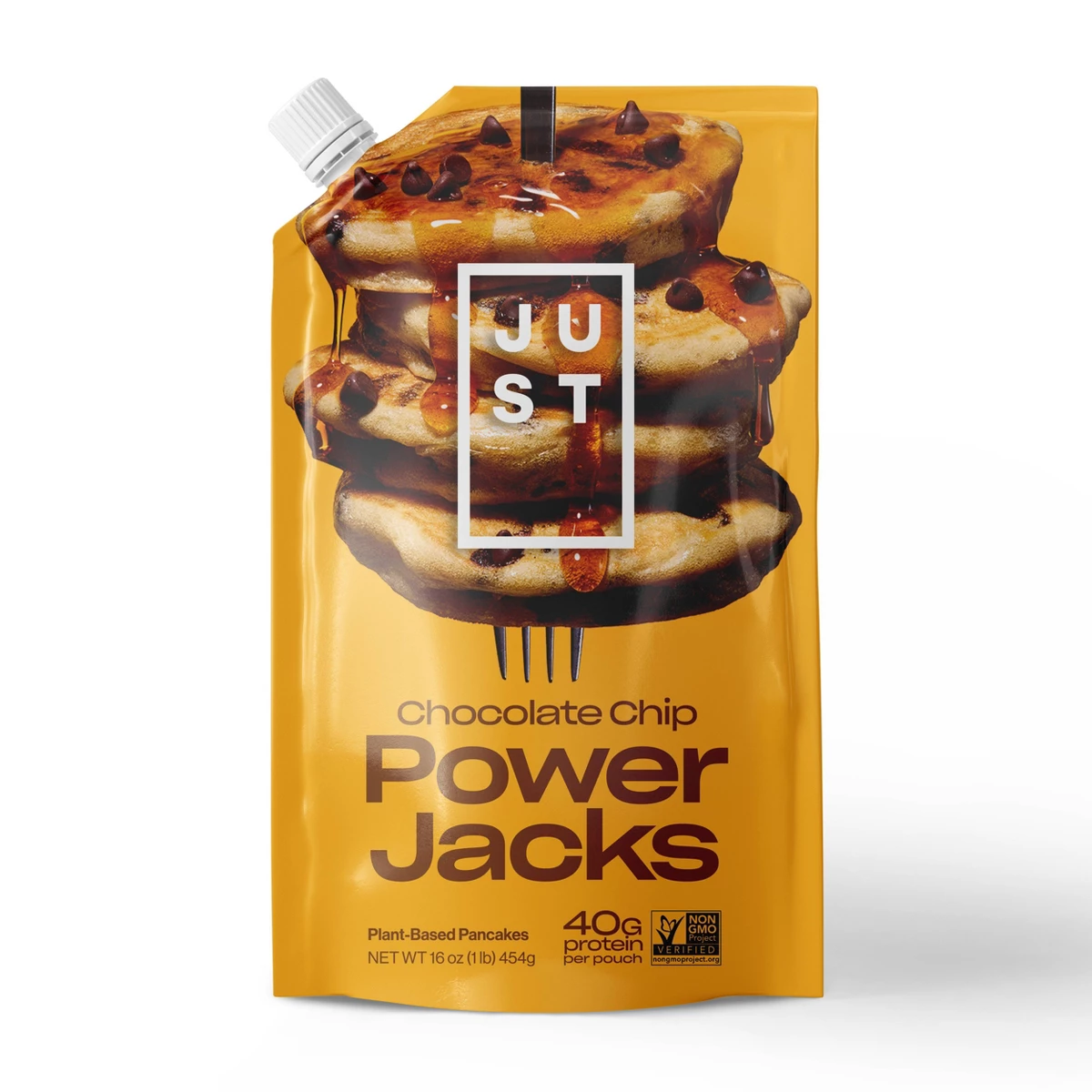 Just Eat Just Power Jacks Chocolate Chip Pancakes - 16oz — product image
