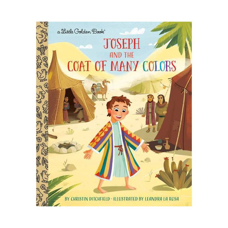 Joseph and the Coat of Many Colors - (Little Golden Book) by  Christin Ditchfield (Hardcover), 1 of 2