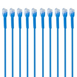 Intellinet Network Solutions® CAT-6 U/UTP FlexiBoot Slim Network Patch Cable, 10 Pack - 1 of 4