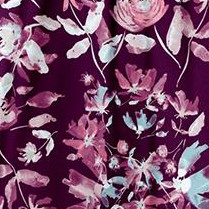 dark berry watercolor flower