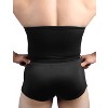Unique Bargains Men Underclothes Slimming Waist Trimmer Belt Abdomen Belly  Girdle Body Shaper Black M Size 1 Pc
