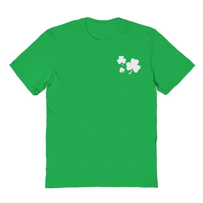 Rerun Island Men's Shamrock Pocket Short Sleeve Graphic Cotton T-Shirt, 1 of 2