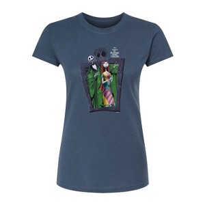 Women's - Disney - Jack Sally Fitted Graphic T-Shirt - 1 of 3