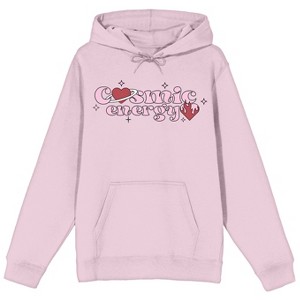 Cosmic Energy Long Sleeve Cradle Pink Adult Hooded Sweatshirt - 1 of 2