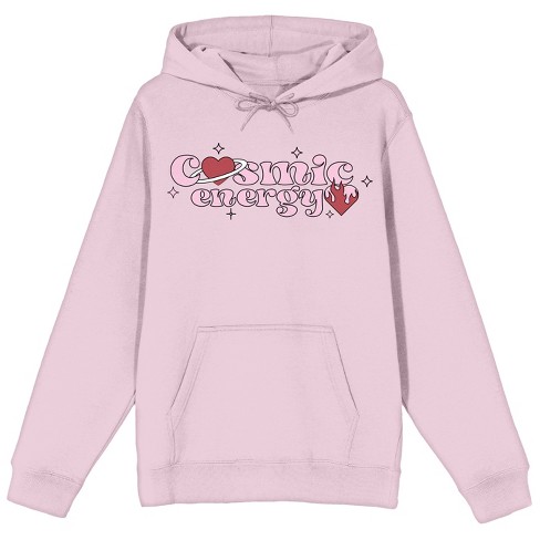 Cosmic Energy Long Sleeve Cradle Pink Adult Hooded Sweatshirt xxl