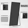 Spassway Rectangle Full Length Mirror With Stand Right Angle Metal Frame Floor Standing Mirror for Bedroom Living Room Cloakroom Modern Home Decor - 4 of 4