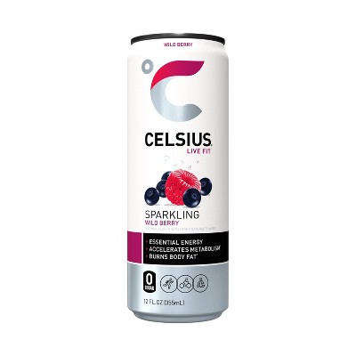 Celsius Sparkling Wild Berry Energy Drink - 4pk/12 fl oz Cans