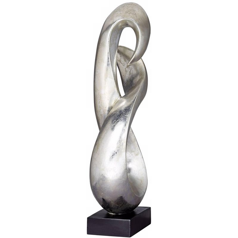 Studio 55D Open Infinity 24 1/2" High Silver Finish Modern Sculpture, 5 of 8