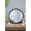 PAGED Minimalist Bathroom Mirror, 19.7" x 19.7" Circle Wall Mirror with Wooden Frame, Vanity Mirror for Bathroom, Bedroom - 2 of 4
