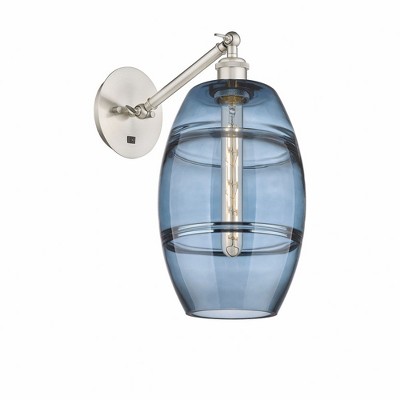 Vaz - 1 Light Arm Adjusts Up and Down Wall Sconce In Industrial Style-9.88 Inches Tall and 8 Inches Wide