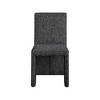 Meridian Furniture,Benson Linen Textured Fabric Dining Chair, Set of 2 - 3 of 4