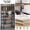 NicBex 5-Tiers Bookshelf,Bamboo Bookcase Storage Organizer Display Shelving Unit for Home Office,Living Room,Kitchen,Bathroom - 4 of 4