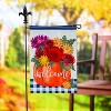 Evergreen Mums and Pumpkin Appliques Garden Flag 12 x 18 Inches Indoor Outdoor Decor - 3 of 4
