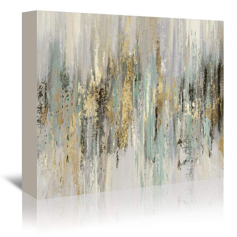 Americanflat Abstract Rustic Dripping Gold I By Pi Creative Art Unframed Canvas Wall Art, 1 of 10
