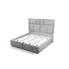 Queen Size Wooden Platform Bed with LED Headboard for Bedroom - 2 of 4